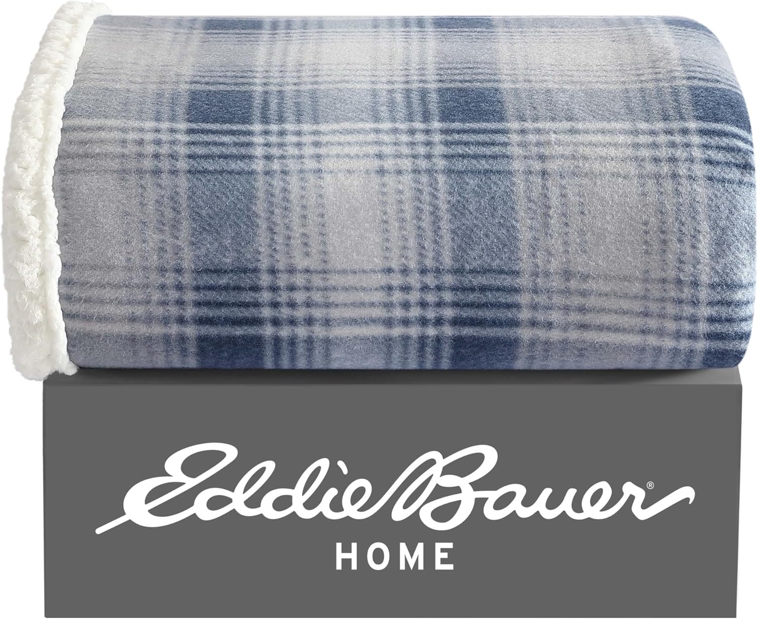 Eddie Bauer - Manta de manta, sherpa reversible súper suave y ropa de cama de...