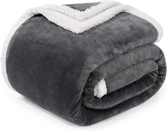 Beautex Sherpa - Mantas de tejido polar color liso