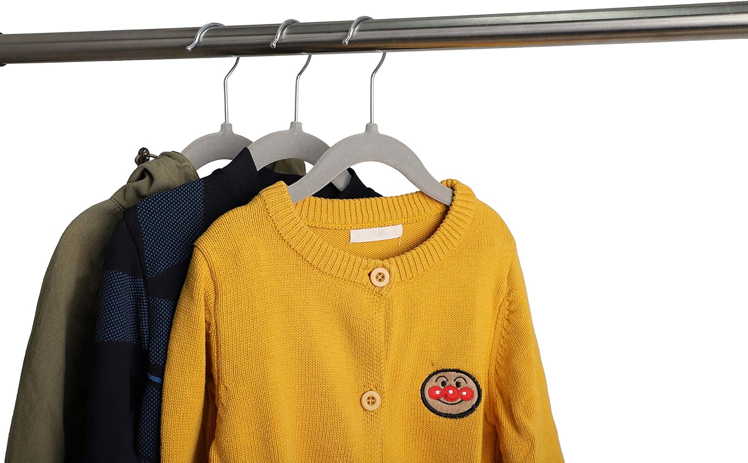 Finnhomy Perchas antideslizantes para ropa para bebés y niños, paquete de 20...