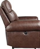 Lexicon Gallina Power - Sofá reclinable doble, color marrón