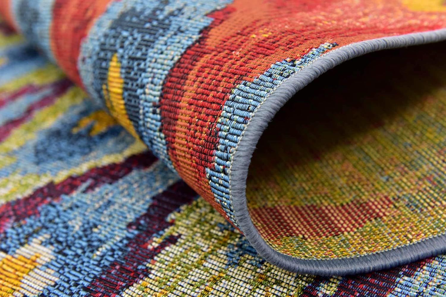 Unique Loom - Alfombra colección de círculos abstractos, de transición para...