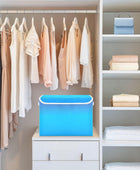 GAIGEO Pink Blue Gradient Fabric Bins, Large Capacity Stackable Storage, Closet...