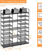 Kottwca Organizador de zapatos de metal de 9 niveles para 50-55 pares, estante...