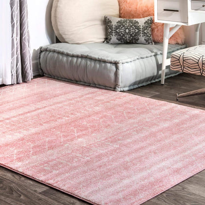 Alfombra marroquí Blythe Accent, 91 x 152, rosa