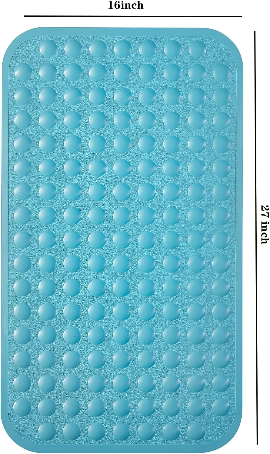 Yanzifly Tapete de baño antideslizante para bañera de silicona, suave y seguro,...