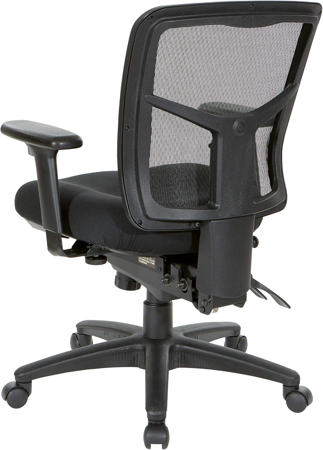 Asiento de respaldo alto Office Star ProGrid con brazos ajustables y deslizador...