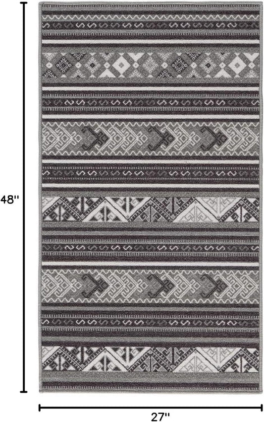 Antep Rugs - Alfombra de área antideslizante con base de goma, diseño...