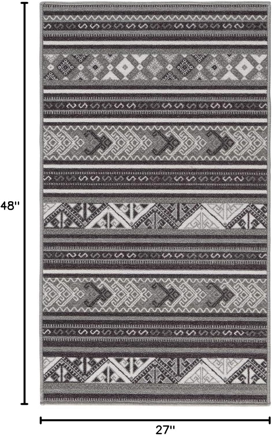 Antep Rugs - Alfombra de área antideslizante con base de goma, diseño...