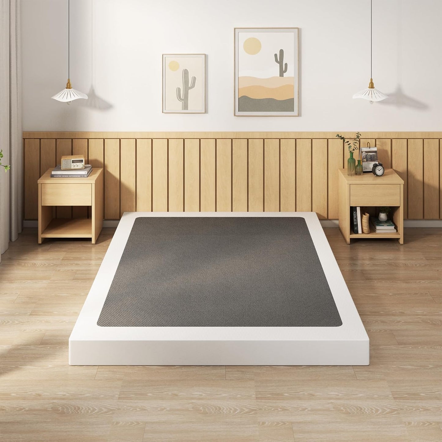 EMODA Base de cama King Box Spring de 5 pulgadas, base de colchón de metal