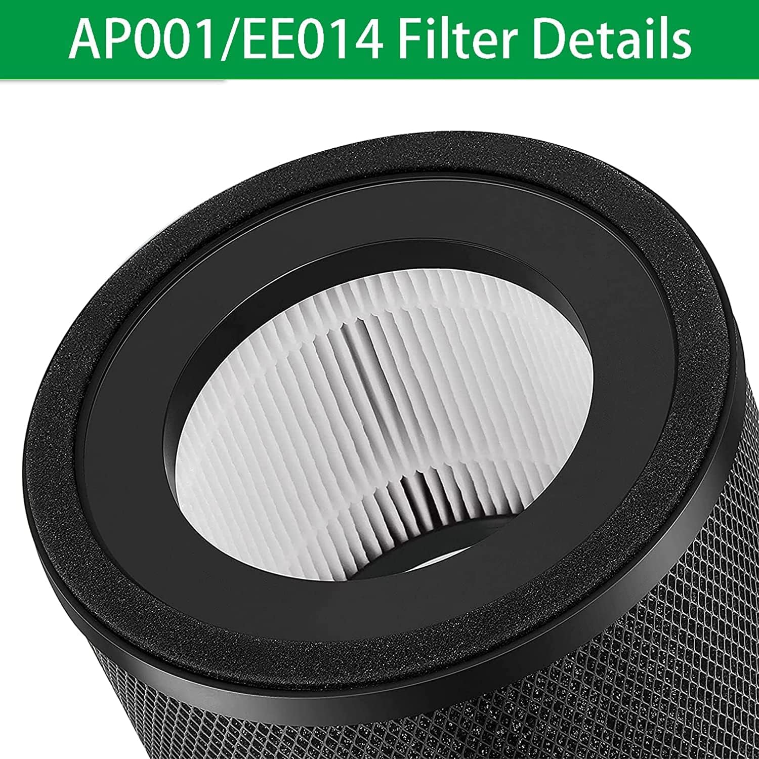 Filtro AP001 EE014, paquete de 4 filtros de repuesto compatibles con TaoTronics...