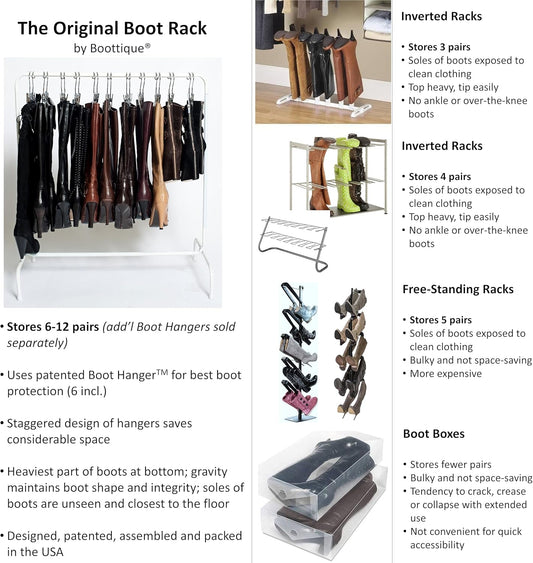 Boottique Organizador de botas el estante para botas se adapta a la mayoría de...