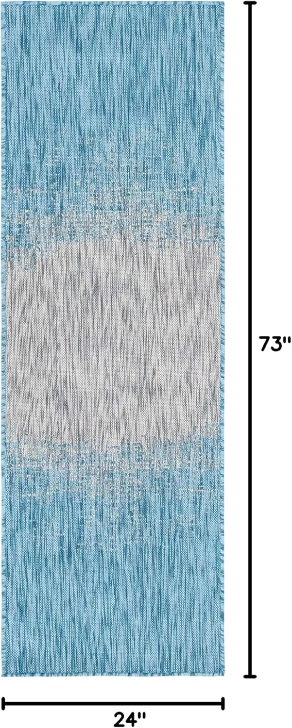 Unique Loom colección Outdoor Modern - Tapete para exteriores en color...
