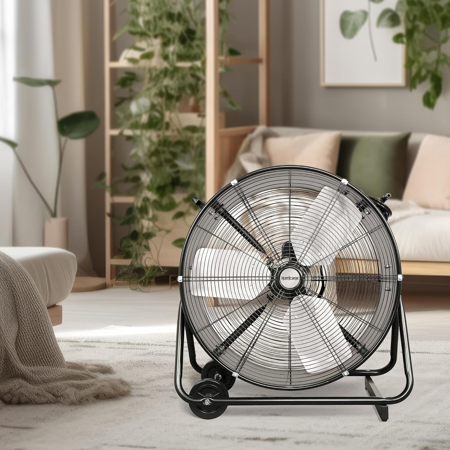 Pro Series Ventilador de tambor inclinable portátil de 24 pulgadas con 3