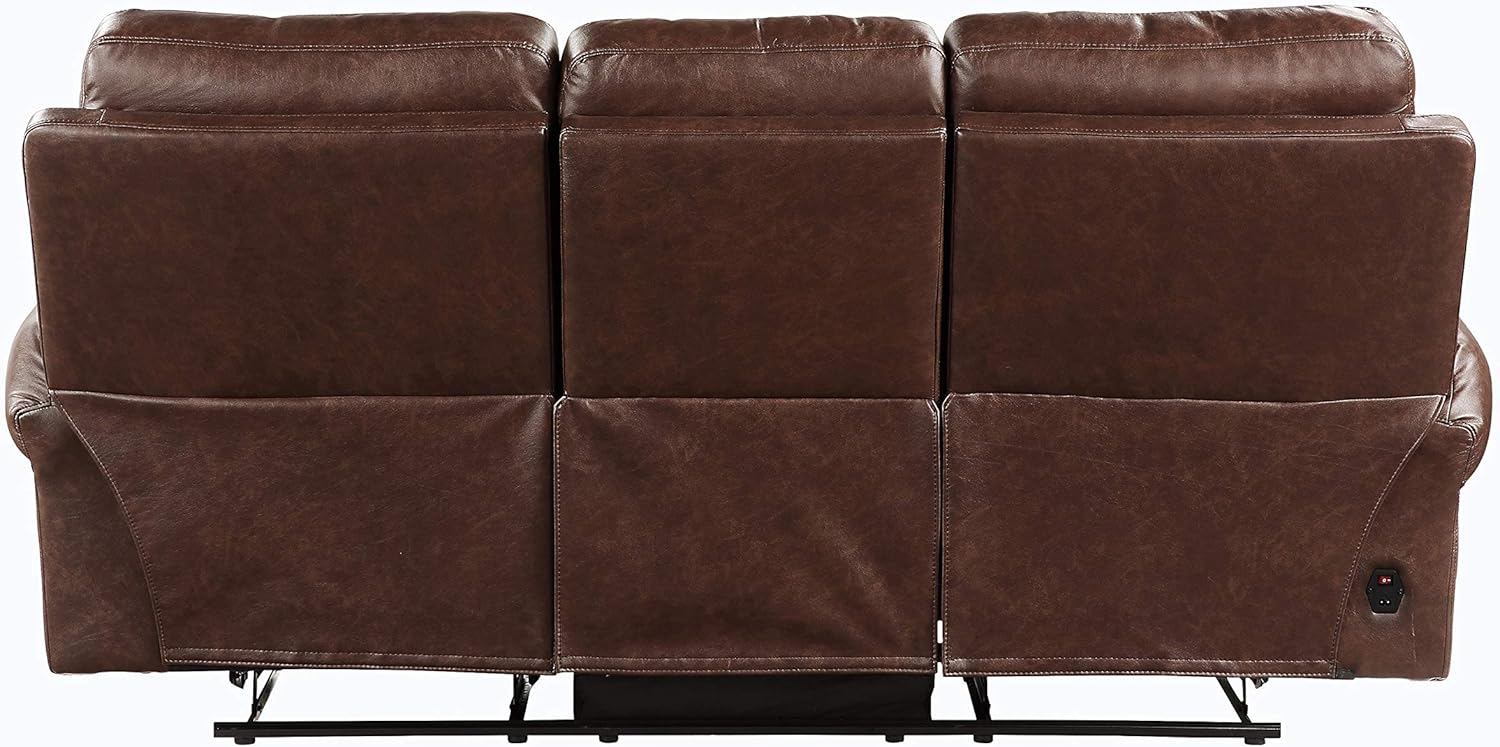 Lexicon Gallina Power - Sofá reclinable doble, color marrón