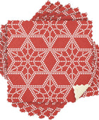 Toallas de secado de microfibra rojas con estrellas de Navidad para detalles de