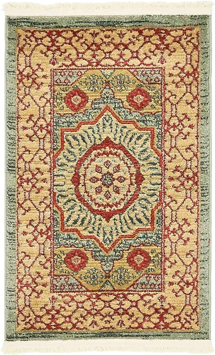 Palace Collection Saray Alfombra rectangular (2 pies x 3 pies 1 pulgada, azul