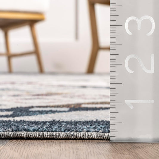 nuLOOM Kajal - Alfombra geométrica del suroeste, lavable a máquina, 7 x 9...