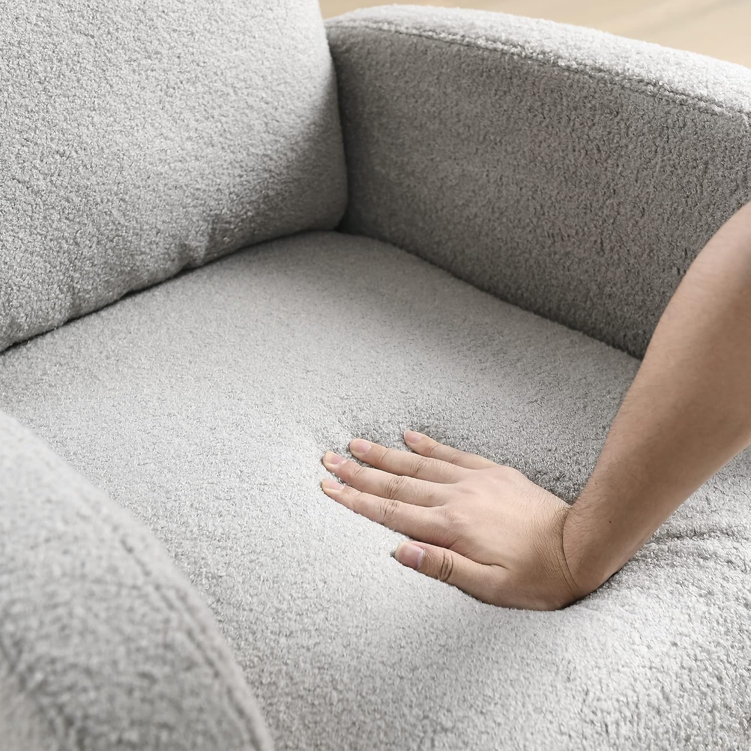 Mecedora para guardería con patas de madera maciza, silla deslizante para...