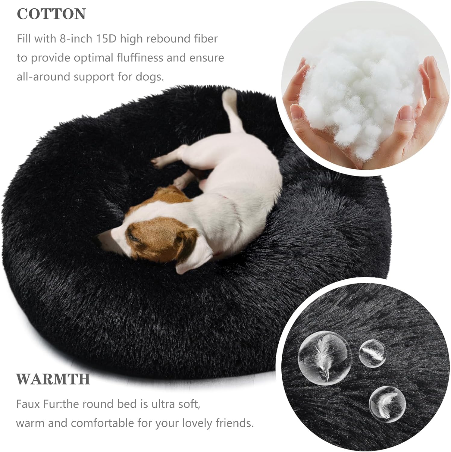 Camas para perros medianos lavables y relajantes para perros de 28 pulgadas,...