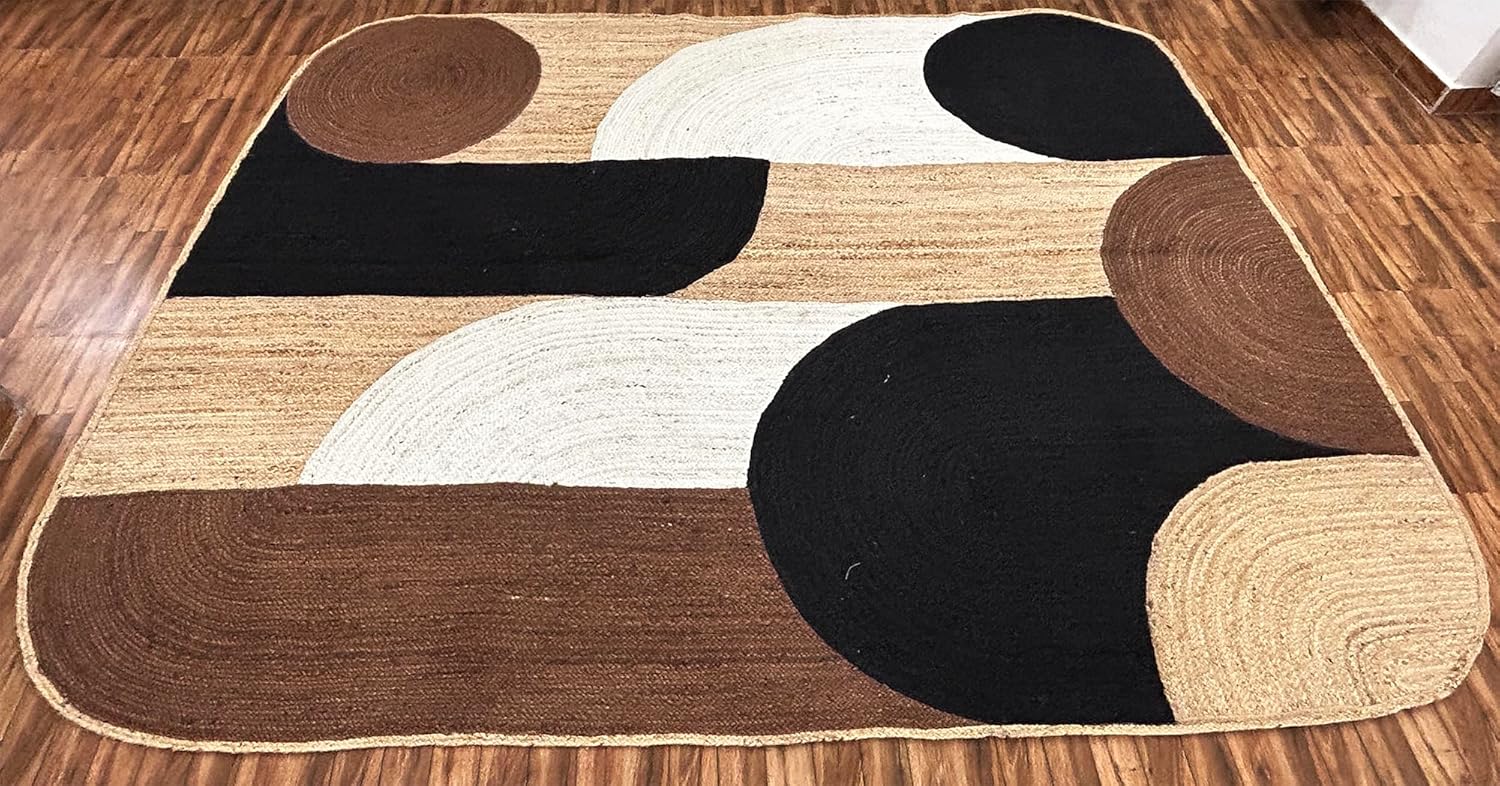 Collection Runner Rug - Alfombra de pasillo de yute trenzada a mano de 3 x 10...