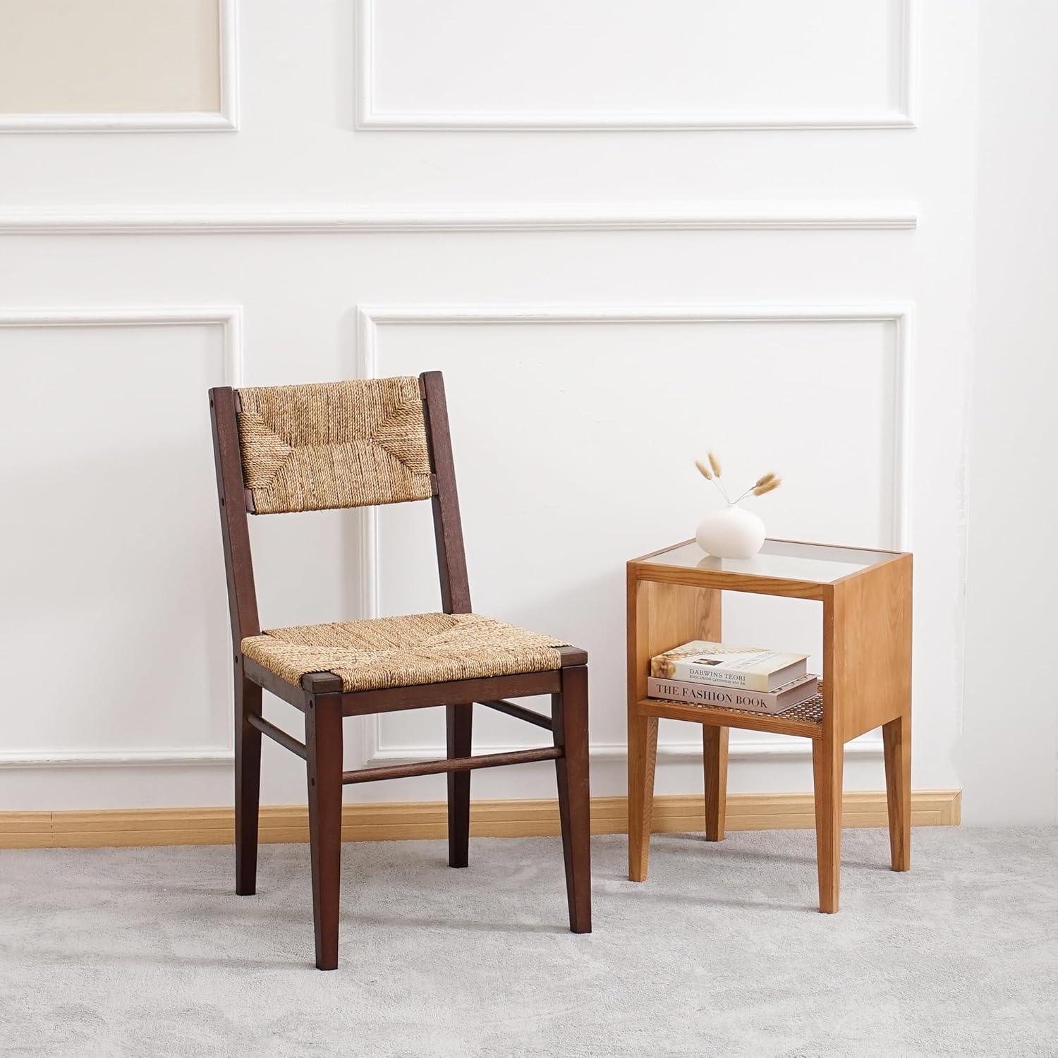 Juego de 2 sillas de comedor, sillas de comedor modernas de mediados de siglo,