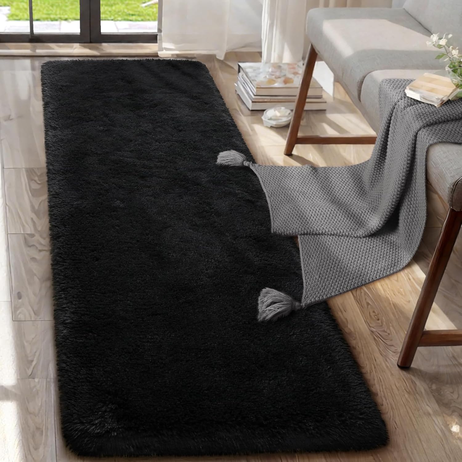 AROGAN Alfombra de pasillo de 2 x 6 pies para dormitorio, alfombras lavables...