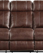 Lexicon Gallina Power - Sofá reclinable doble, color marrón
