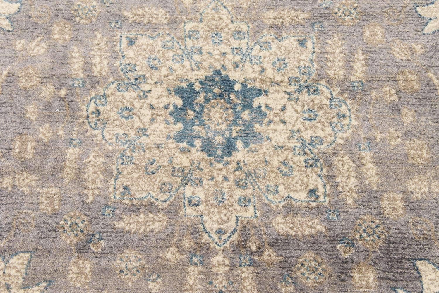Salzburg Collection Alfombra clásica de diseño tradicional oriental con borde