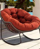 Mecedora Papasan para exteriores, cómoda y de gran tamaño, silla para el patio,...