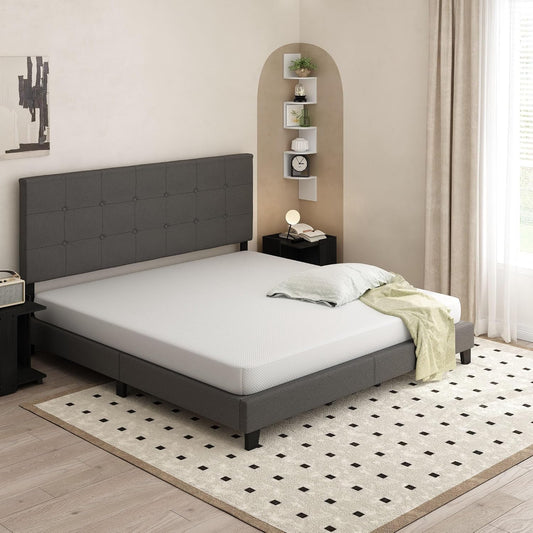 Furinno Tidur - Colchón de espuma viscoelástica de gel refrescante, 6 pulgadas,...