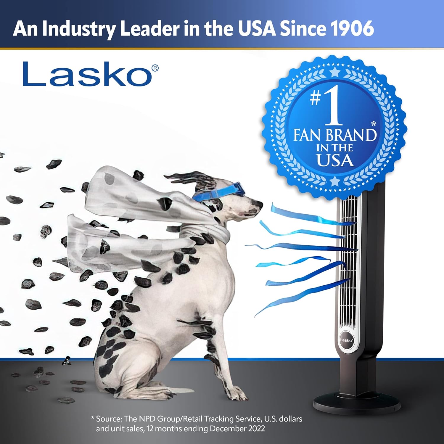 Lasko Cyclone Ventilador de pedestal, altura ajustable, 1885, blanco, 1885,...