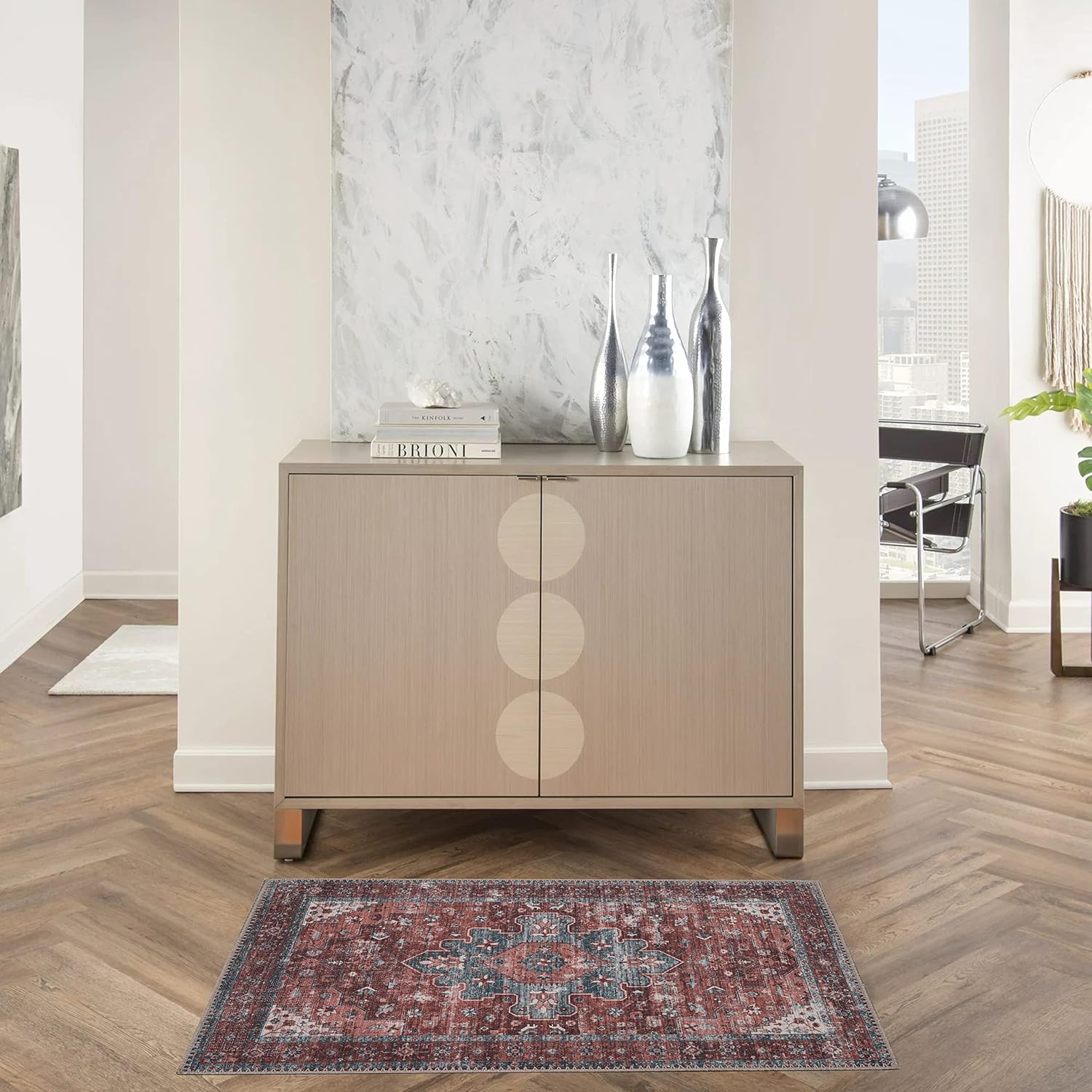 Alfombra lavable a máquina para sala de estar, dormitorio, cuarto de baño,