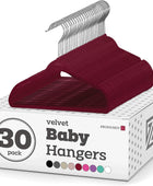ZOBER Perchas de terciopelo premium para niños (11.0 pulgadas  30 unidades),...