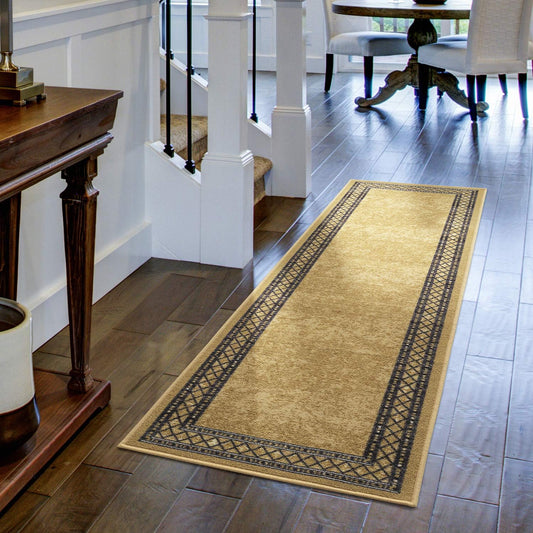 Antep Rugs Alfombras modernas con bordes 2 x 10 pies antideslizantes...