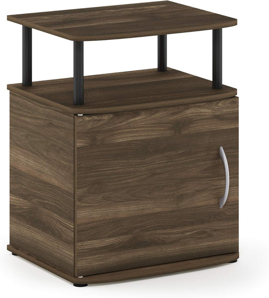 Furinno JAYA - Mesita de noche para sofá lateral con puerta, paquete de 1,...
