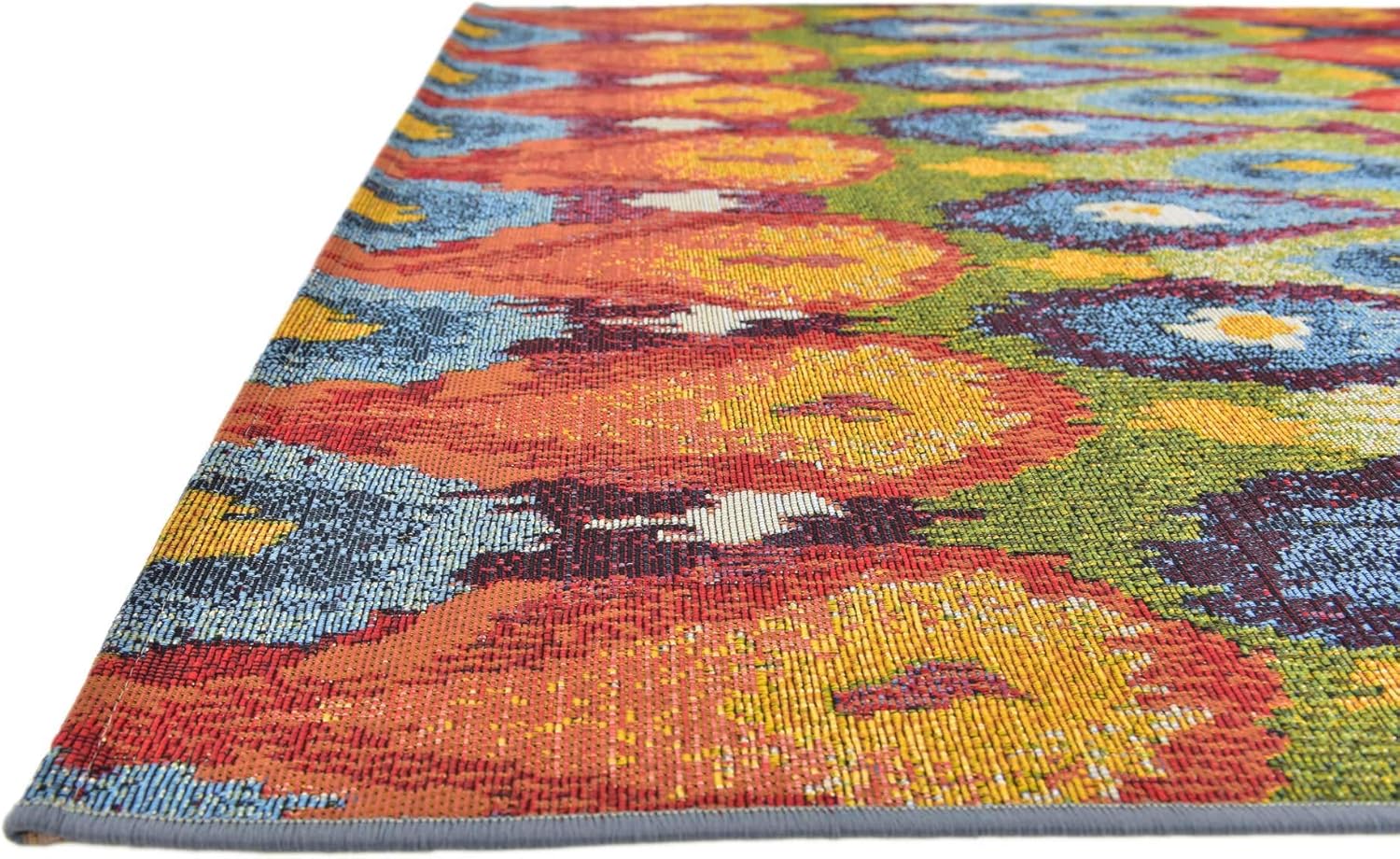 Unique Loom - Alfombra colección de círculos abstractos, de transición para...
