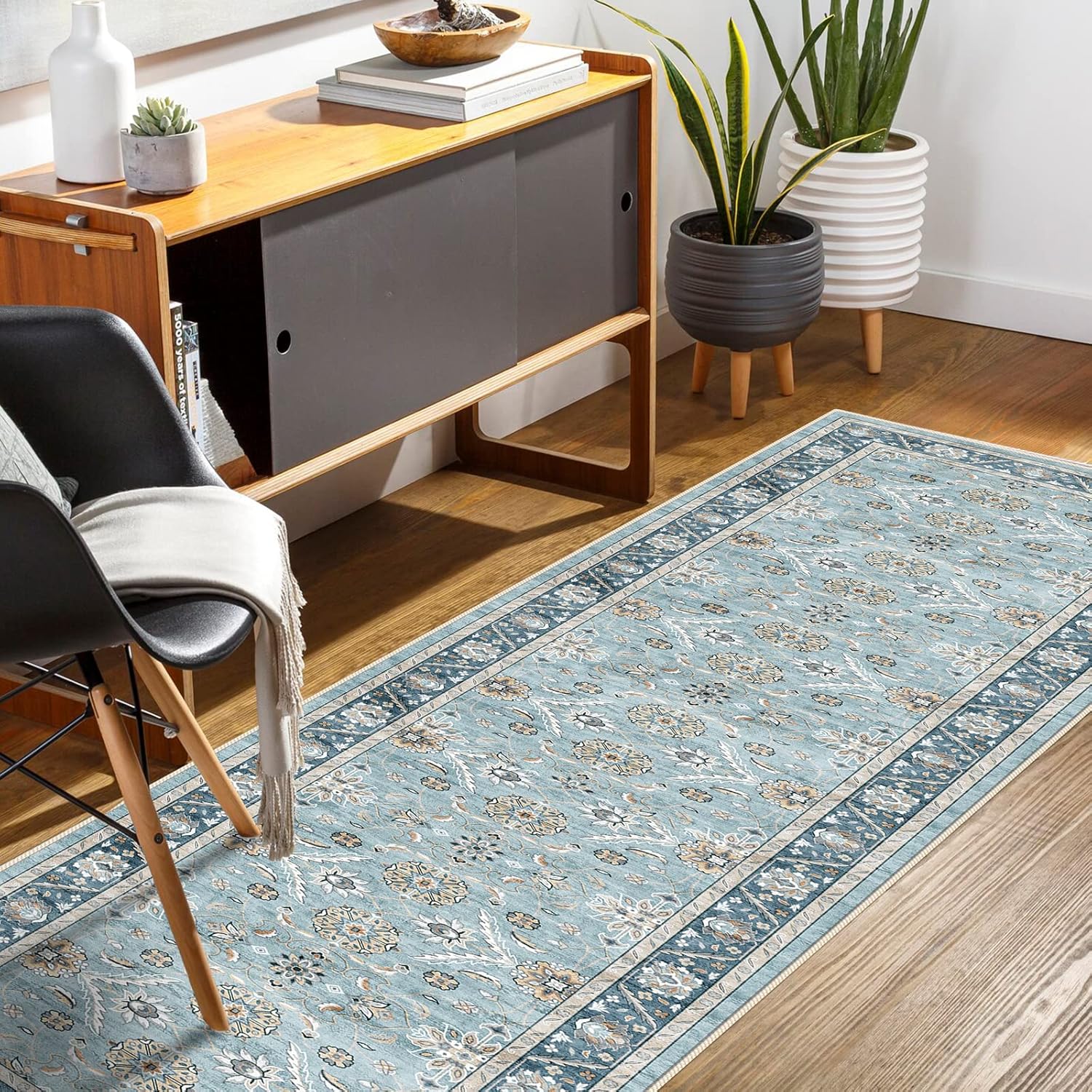 Alfombra de cocina suave antideslizante con parte trasera de goma para baño,