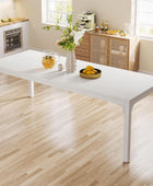 Mesa de comedor para 6-8 personas, mesa de comedor rectangular de cocina de 78