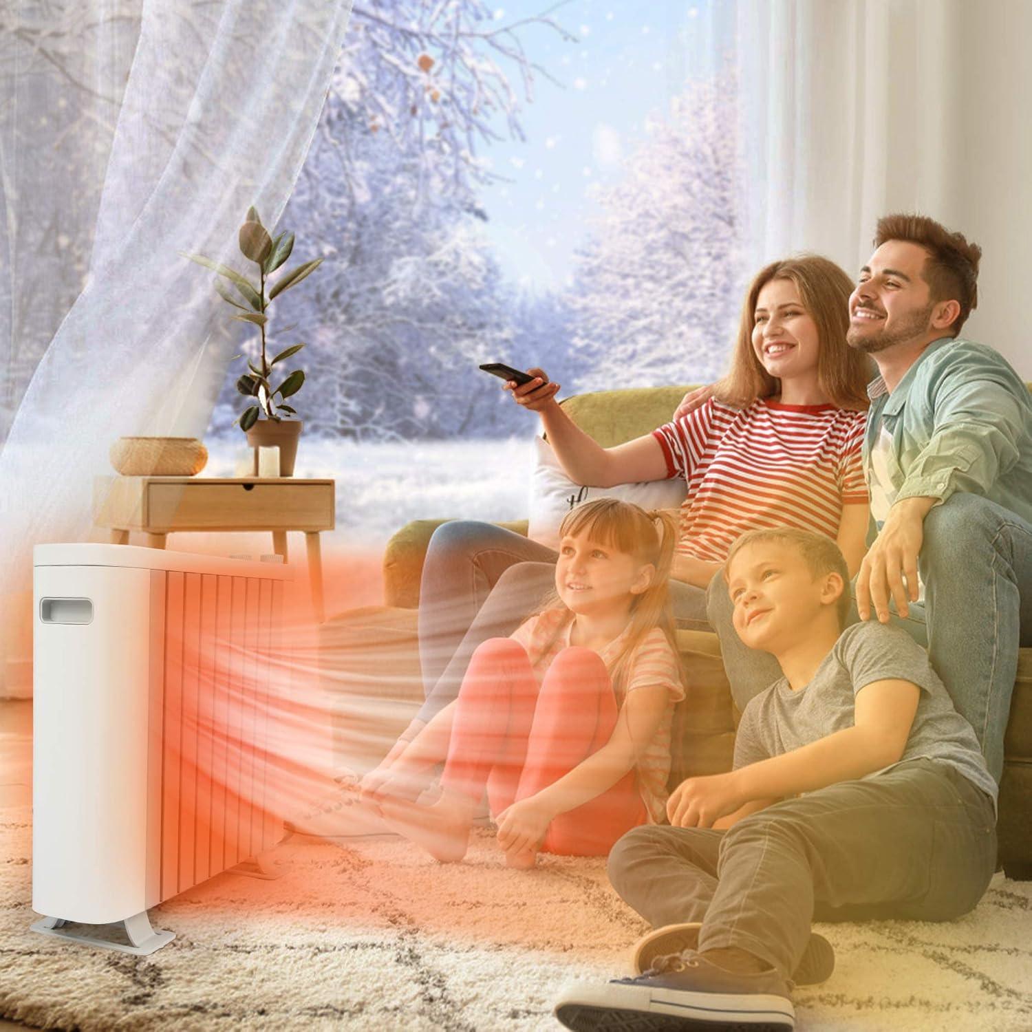 Calentador de espacio para uso en interiores, calentador eléctrico, 1000 W, con