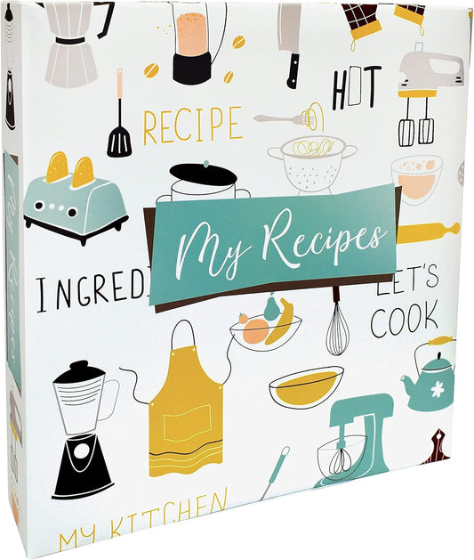 Better Kitchen Products - Carpeta de recetas con 3 anillos de página completa...