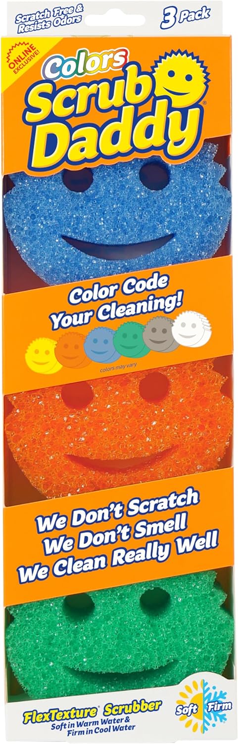 Esponja de color, esponjas multiusos para cocina, baño y más, sin arañazos,