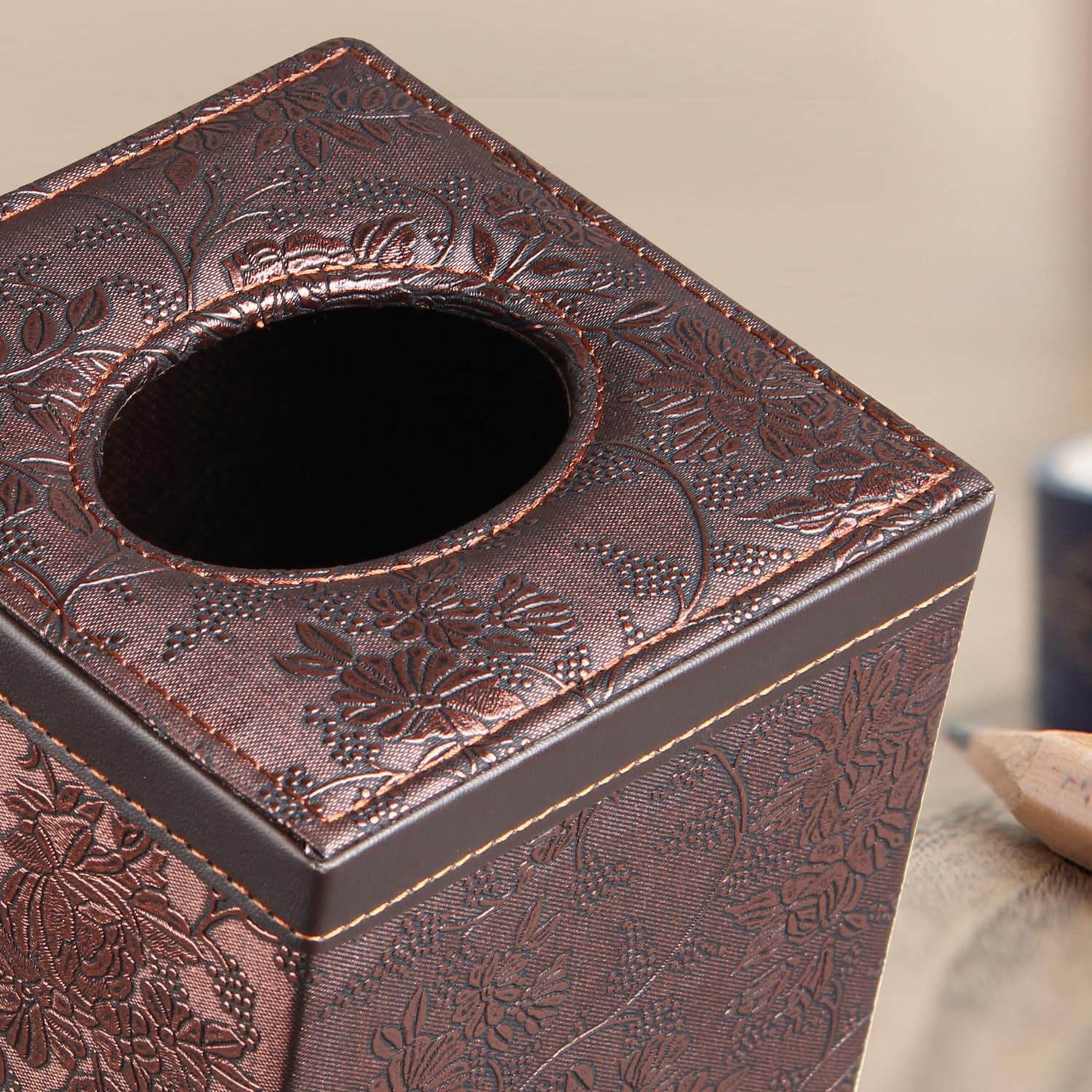 Funda cuadrada para caja de pañuelos, tamaño grande, soporte para pañuelos...