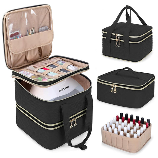 Estuche organizador de esmalte de uñas con capacidad para 72 botellas (0.5 fl