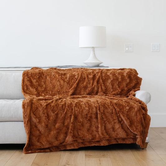 Graced Soft Luxuries - Manta de piel sintética para el hogar, 60 x 80 pulgadas,...