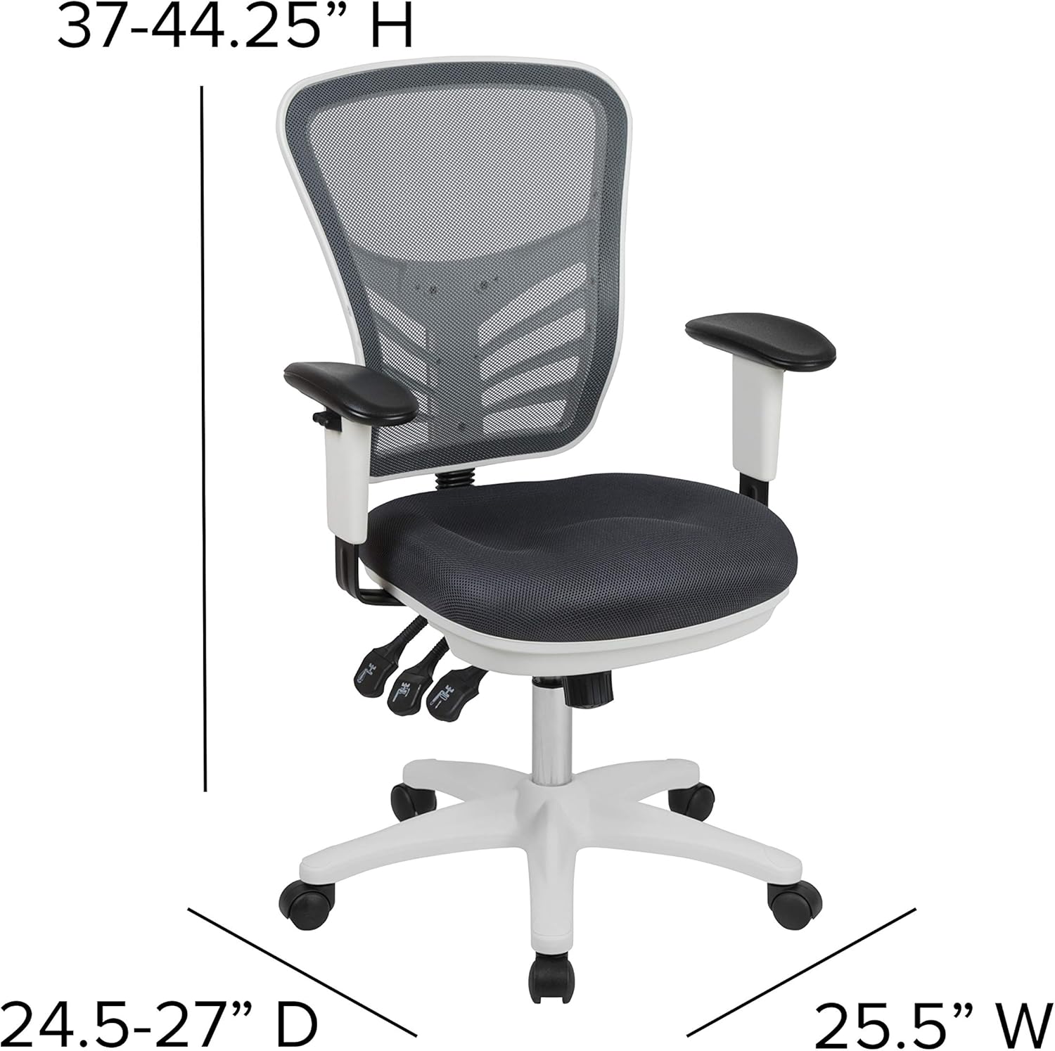 Flash Furniture Nicholas - Silla de oficina ejecutiva, ergonómica y giratoria,...