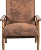 Barlow - Silla decorativa moderna vintage, sillón de microfibra con aspecto de...