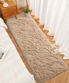 DweIke Alfombra de noche suave para dormitorio, alfombras esponjosas de felpa...