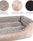 JOEJOY - Cama rectangular para perros grandes, medianos y pequeños, lavable a...