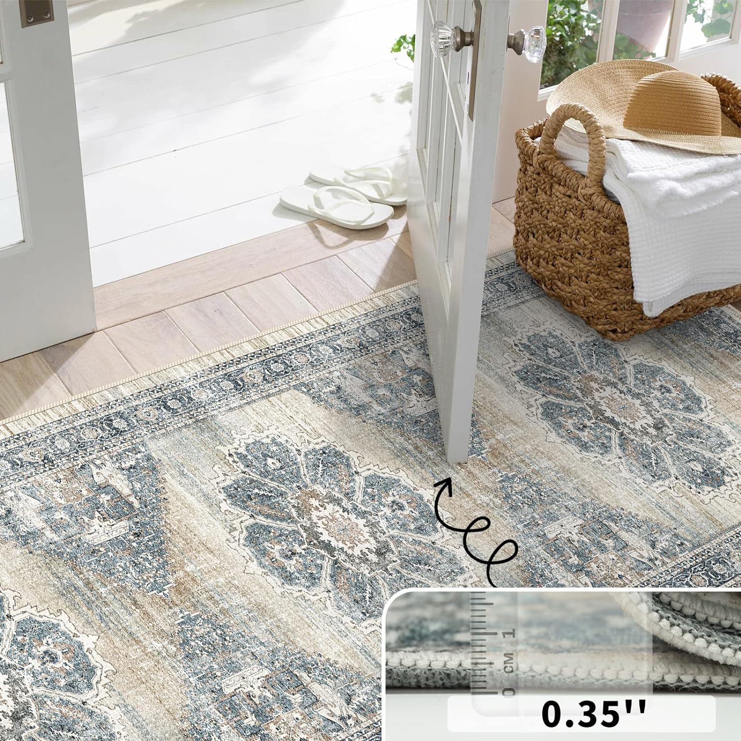 YOUFORTONG Alfombra de cocina suave antideslizante con parte trasera de goma...