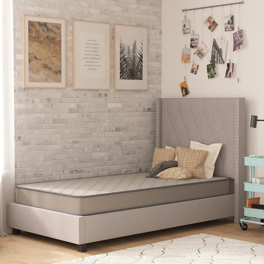 Asteria Colchón individual XL prémium en una caja, colchón híbrido de resortes